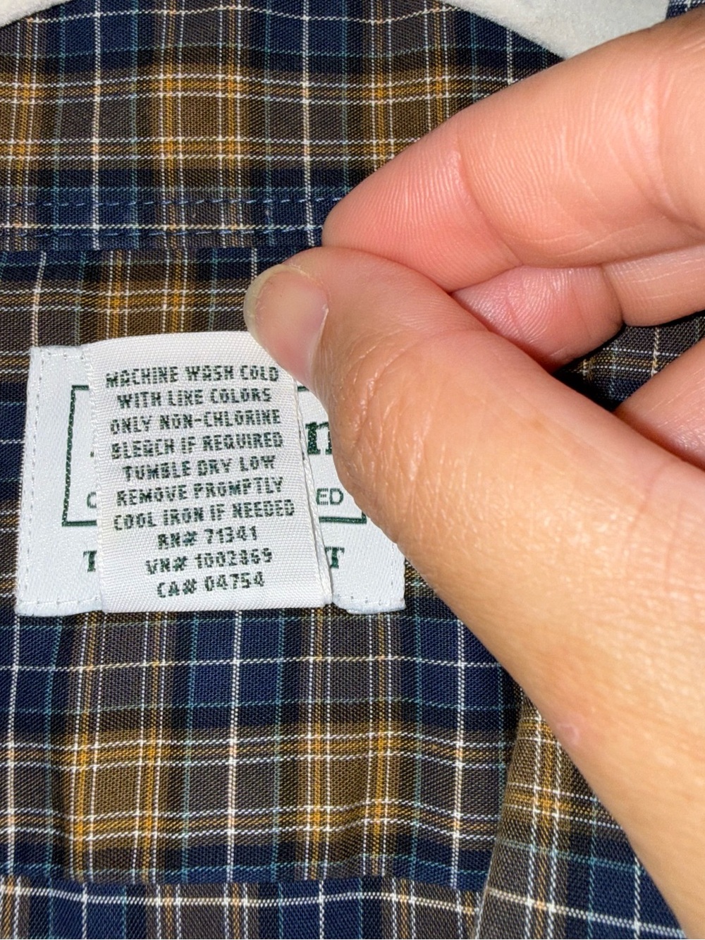 Vintage L.L. Bean Men’s Plaid Button-Down Shirt- Size XXL - Picture 9 of 11